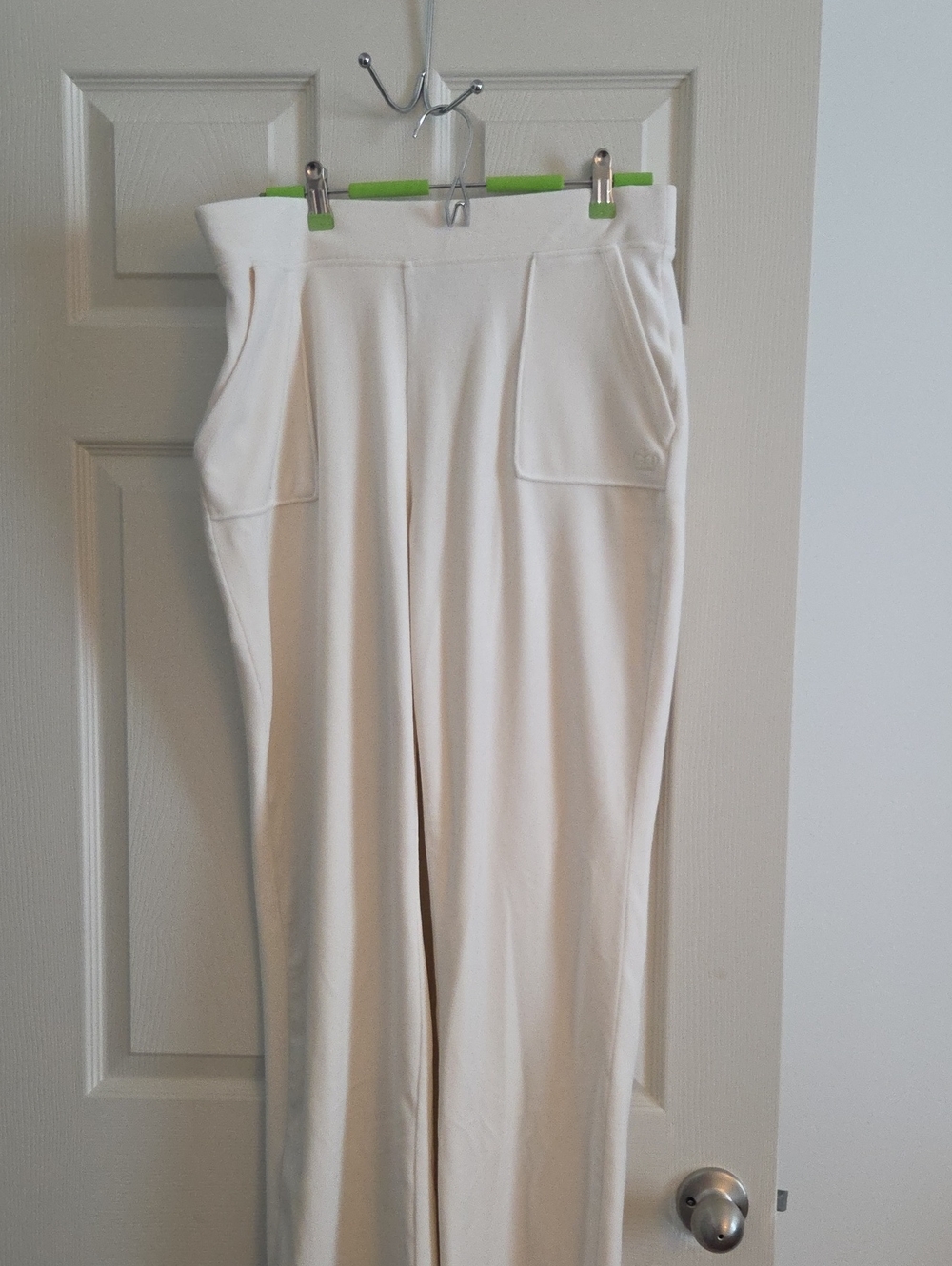 Juicy Couture Cream Wide-Leg Lounge Pants